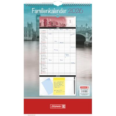 BRUNNEN Familienkalender '26 „Big City“ 250×415 mm BRUNNEN Familienkalender '26 „Big City“ 250×415 mm