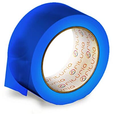 OFITURIA Klebeband, blaue Farbe, Klebeband zum Verpacken und Organisieren Ihrer Kartons und Sendungen, Siegel in verschiedenen leuchtenden Farben 66 m x 48 mm (1 Einheit Blau) OFITURIA Klebeband, blaue Farbe, Klebeband zum Verpacken und Organisieren Ihrer Kartons und Sendungen, Siegel in verschiedenen leuchtenden Farben 66 m x 48 mm (1 Einheit Blau)