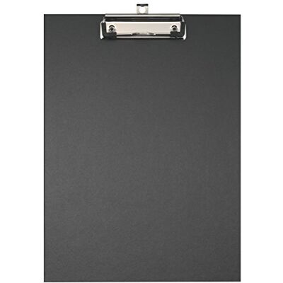 FALKEN Klemmbrett DIN A4 schwarz mit stabilem Pappkern Made in Germany farbiger Papierbezug außen ideal für Inventur und Lagerwirtschaft FALKEN Klemmbrett DIN A4 schwarz mit stabilem Pappkern Made in Germany farbiger Papierbezug außen ideal für Inventur und Lagerwirtschaft