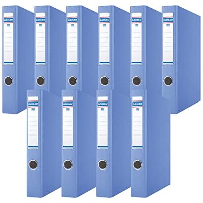 DONAU 3932001PL-10 Ringbuch/Blau 2-D-Ring-Mechanik 30mm DIN A4 Ringordner Pappe/Kunststoff Aus 1,9 mm dickem Karton mit öko PP 100µ 10er Packung DONAU 3932001PL-10 Ringbuch/Blau 2-D-Ring-Mechanik 30mm DIN A4 Ringordner Pappe/Kunststoff Aus 1,9 mm dickem Karton mit öko PP 100µ 10er Packung