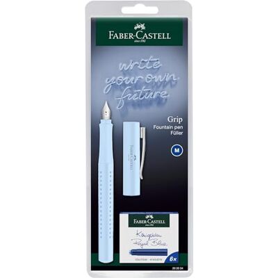 Faber-Castell 202034 Füller Grip 2010 New Harmony, Federberite M, inkl. Tintenpatronen, farbig sortiert Faber-Castell 202034 Füller Grip 2010 New Harmony, Federberite M, inkl. Tintenpatronen, farbig sortiert
