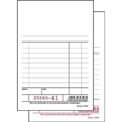 Sigel Expres 40920 Kassablok, wit, nummeriert, Blaupapier holländischer Kassenblock 10x16 cm, 10 Stück á 2x50 Blatt Sigel Expres 40920 Kassablok, wit, nummeriert, Blaupapier holländischer Kassenblock 10x16 cm, 10 Stück á 2x50 Blatt