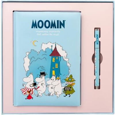 Grupo Erik Set Moomin Notizbuch A5 Journal Tagebuch Merch Geschenke Tagebuch mit Stift Dotted Bullet Journal Ringbuch Mädchen und Jungen Einschulung Notizblock A5 14,8 × 21,0 cm Grupo Erik Set Moomin Notizbuch A5 Journal Tagebuch Merch Geschenke Tagebuch mit Stift Dotted Bullet Journal Ringbuch Mädchen und Jungen Einschulung Notizblock A5 14,8 × 21,0 cm