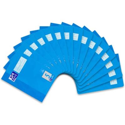 Oxford Schulheft A5, 16 Blatt, Lineatur 5, kariert, 15 Stück Oxford Schulheft A5, 16 Blatt, Lineatur 5, kariert, 15 Stück