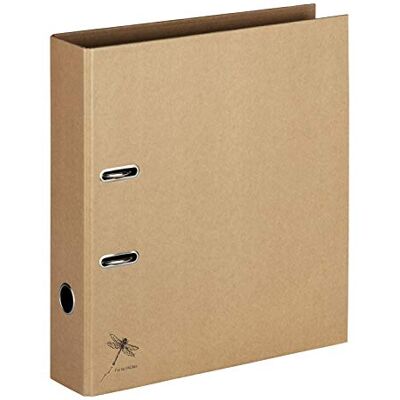 Pagna Ordner A4 Pur, praktische 2-Ring-Mechanik, stabiler Graukarton mit Kraftpapier überzogen Pagna Ordner A4 Pur, praktische 2-Ring-Mechanik, stabiler Graukarton mit Kraftpapier überzogen