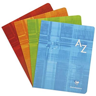 Clairefontaine 3748C Adressbuch / Vokabelheft 17x22 cm, 48 Blatt, französische Lineatur, 90g, farbig sortiert, 1 Stück Clairefontaine 3748C Adressbuch / Vokabelheft 17x22 cm, 48 Blatt, französische Lineatur, 90g, farbig sortiert, 1 Stück