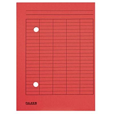 FALKEN Original 100er Pack Umlaufmappe. Made in Germany. Aus Recycling-Karton für DIN A4 mit 2-seitiger Organisationsdruck rot Blauer Engel Hefter ideal für Büro,Schule und mobile Organisation FALKEN Original 100er Pack Umlaufmappe. Made in Germany. Aus Recycling-Karton für DIN A4 mit 2-seitiger Organisationsdruck rot Blauer Engel Hefter ideal für Büro,Schule und mobile Organisation