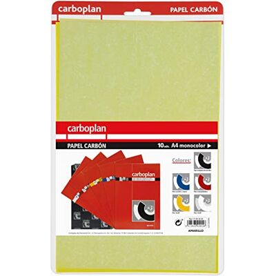 Grafoplás . Packung mit 10 Textilpapieren, Gelb, 21 x 33 cm, ideal zum Übertragen von Textilmustern, Carboplan Grafoplás . Packung mit 10 Textilpapieren, Gelb, 21 x 33 cm, ideal zum Übertragen von Textilmustern, Carboplan