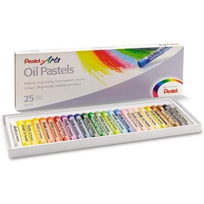 Pentel - Sada olejových pastel – 25 Stk – Oil pastellset Pentel - Sada olejových pastel – 25 Stk – Oil pastellset
