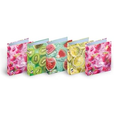 Pigna , Ringbuch im Format A4 FRUITS, verschiedene Fruchtmotive, Ringbuch, zur Organisation von Schulunterlagen und/oder Dokumenten, Format 27x32 cm, 5er-Set Pigna , Ringbuch im Format A4 FRUITS, verschiedene Fruchtmotive, Ringbuch, zur Organisation von Schulunterlagen und/oder Dokumenten, Format 27x32 cm, 5er-Set