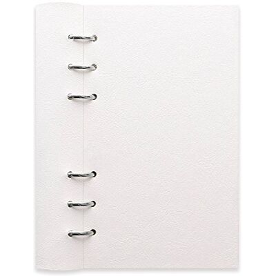 Filofax Clipbook, Klassisches nachfüllbares Notizbuch, Weiß (17,1 x 9,5 cm) liniert, einfarbige und vieradrille Notizseiten, undatierter Planer, Jahres-, Monats- und Wochenkalender (B023634) Filofax Clipbook, Klassisches nachfüllbares Notizbuch, Weiß (17,1 x 9,5 cm) liniert, einfarbige und vieradrille Notizseiten, undatierter Planer, Jahres-, Monats- und Wochenkalender (B023634)