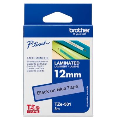 Brother TZE-531 Schriftband 12mm/8m schwarz auf blau Brother TZE-531 Schriftband 12mm/8m schwarz auf blau