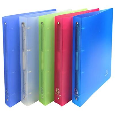 Exacompta 51369E 10er Pack Ringbuch Chromaline DIN A4 aus Kunststoff 4 Ringe 40mm breit farbig sortiert ideal für Schule und Büro Ringhefter Ringordner Ringbuchordner Exacompta 51369E 10er Pack Ringbuch Chromaline DIN A4 aus Kunststoff 4 Ringe 40mm breit farbig sortiert ideal für Schule und Büro Ringhefter Ringordner Ringbuchordner