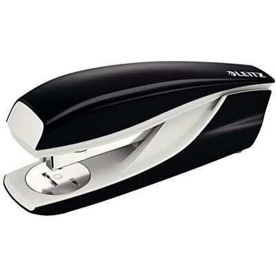Leitz Büroheftgerät aus Metall, Für 40 Blatt, Inkl. Heftklammern, Ergonomisches Design, Schwarz, NeXXt-Serie, 55220095 Leitz Büroheftgerät aus Metall, Für 40 Blatt, Inkl. Heftklammern, Ergonomisches Design, Schwarz, NeXXt-Serie, 55220095