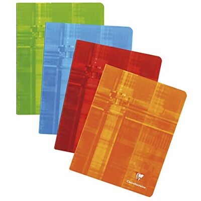 Clairefontaine 392C Heft 16,5x21 cm, 60 Blatt 90g, kariert 5/5 mit Rand, farbig sortiert, 1 Stück Clairefontaine 392C Heft 16,5x21 cm, 60 Blatt 90g, kariert 5/5 mit Rand, farbig sortiert, 1 Stück