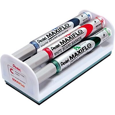 Pentel Maxiflo Whiteboard Fine Bullet Tip Whiteboard Marker – sortiert (Packung mit 4) Pentel Maxiflo Whiteboard Fine Bullet Tip Whiteboard Marker – sortiert (Packung mit 4)