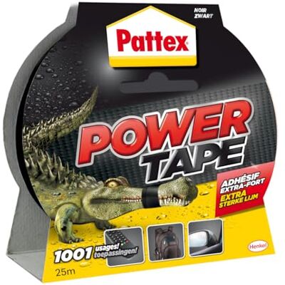 Pattex Power Tape 1669824 Reparatur-Klebeband in Box, 25 m, Schwarz Pattex Power Tape 1669824 Reparatur-Klebeband in Box, 25 m, Schwarz