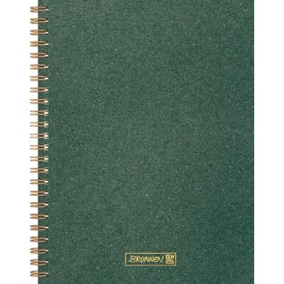 BRUNNEN Notizbuch Premium Wire, A5, 192 Seiten, punktiert, dunkelgrün BRUNNEN Notizbuch Premium Wire, A5, 192 Seiten, punktiert, dunkelgrün