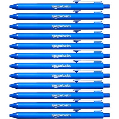 Amazon Basics Einziehbarer Kugelschreiber Blau 12er-Pack Amazon Basics Einziehbarer Kugelschreiber Blau 12er-Pack