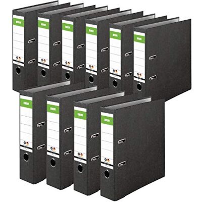DINOR Original Ordner-Wolkenmarmor-Recycling Made in Germany. 10er Pack 8 cm breit DIN A4 schwarz Aktenordner Briefordner Büroordner Pappordner Schlitzordner Grüner Balken Blauer Engel DINOR Original Ordner-Wolkenmarmor-Recycling Made in Germany. 10er Pack 8 cm breit DIN A4 schwarz Aktenordner Briefordner Büroordner Pappordner Schlitzordner Grüner Balken Blauer Engel