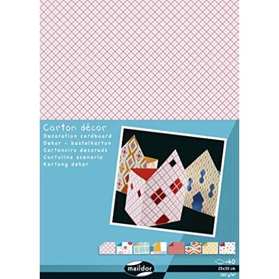 Clairefontaine Maildor 354590C Bastelkarton Dekor (Block mit 40 Bögen, 25 x 35cm, 160g, ideal für Bastelarbeiten, Sortierung geometrisch) 1 Block Clairefontaine Maildor 354590C Bastelkarton Dekor (Block mit 40 Bögen, 25 x 35cm, 160g, ideal für Bastelarbeiten, Sortierung geometrisch) 1 Block