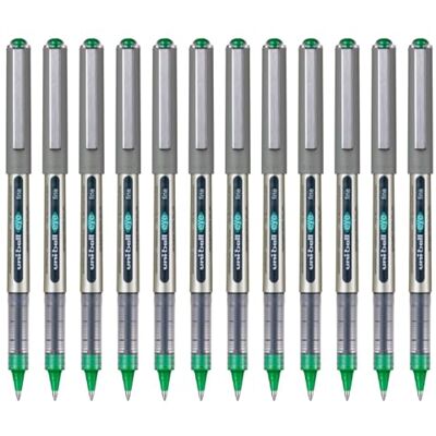 uni-ball Rollerball Eye Fine UB-157E Flüssigtinte, Grün, 0,7 mm, Box, 12 Stück uni-ball Rollerball Eye Fine UB-157E Flüssigtinte, Grün, 0,7 mm, Box, 12 Stück