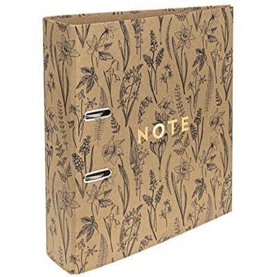 Interdruk Lever Arch File A4 75 mm Natural Brown Kraft Botanique Interdruk Lever Arch File A4 75 mm Natural Brown Kraft Botanique