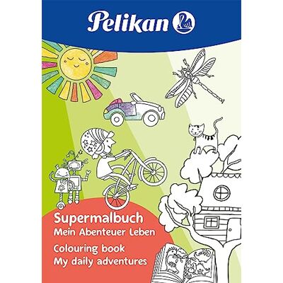 Pelikan Malbuch mit selbstklebenden Stickern, für 4-6 Jährige, Thema: Einhorn, 1 Stück Pelikan Malbuch mit selbstklebenden Stickern, für 4-6 Jährige, Thema: Einhorn, 1 Stück