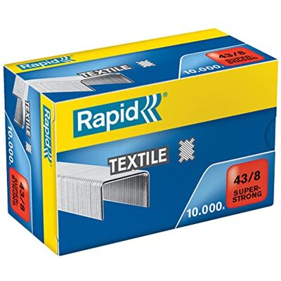 Rapid 24872300 Heftklammern 43/8mm Super Strong, verzinkt, 10000 Stück Rapid 24872300 Heftklammern 43/8mm Super Strong, verzinkt, 10000 Stück