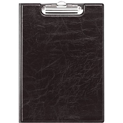 Durable Blockmappe A4, aufklappbar mit Federklemme und Innentaschen, schwarz, 235501 Durable Blockmappe A4, aufklappbar mit Federklemme und Innentaschen, schwarz, 235501
