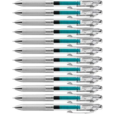 Pentel Energel Pure BLN75TL-S3X Gel-Tintenroller, Türkis, 0, 25 mm Strichstärke, Nadelspitze, Druckmechanik, nachfüllbar Pentel Energel Pure BLN75TL-S3X Gel-Tintenroller, Türkis, 0, 25 mm Strichstärke, Nadelspitze, Druckmechanik, nachfüllbar