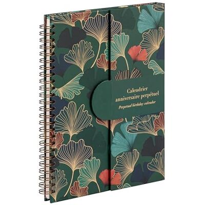 Clairefontaine 116246C Immerwährender Geburtstagskalender 23x17cm Gaïa Blau Clairefontaine 116246C Immerwährender Geburtstagskalender 23x17cm Gaïa Blau