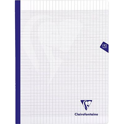 Clairefontaine 399341C Kladde / Notizbuch / Heft Mimesys mit Fadenbindung, DIN A4+ 24x32 cm, 96 Blatt 90g, französische Lineatur, Einband aus PP, Transparent, 1 Stück Clairefontaine 399341C Kladde / Notizbuch / Heft Mimesys mit Fadenbindung, DIN A4+ 24x32 cm, 96 Blatt 90g, französische Lineatur, Einband aus PP, Transparent, 1 Stück