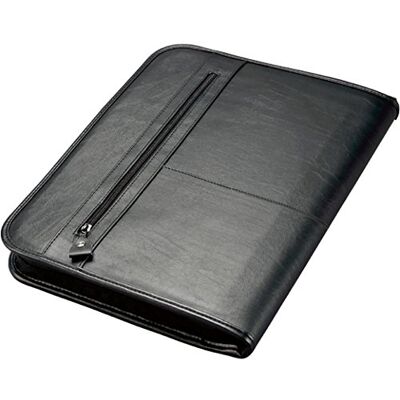 ALASSIO 30043 Ringbuchmappe LIMONE im DIN A4 Format, Schreibmappe aus FINEtouch Lederimitat, Dokumenetnmappe in schwarz, Mappe ca. 36 x 28,5 x 4 cm ALASSIO 30043 Ringbuchmappe LIMONE im DIN A4 Format, Schreibmappe aus FINEtouch Lederimitat, Dokumenetnmappe in schwarz, Mappe ca. 36 x 28,5 x 4 cm