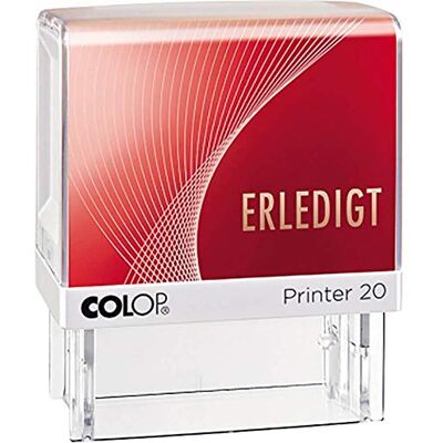 COLOP 100670 Textstempel selbstfärbend: Erledigt, rot COLOP 100670 Textstempel selbstfärbend: Erledigt, rot
