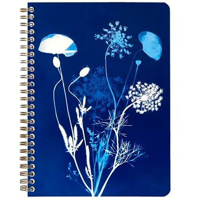 Clairefontaine 83504C Notizheft Cyanotype, mit Doppelspirale A5 14,8x21cm, 74 Blatt, liniert, Motive sortiert, 1 Stück Clairefontaine 83504C Notizheft Cyanotype, mit Doppelspirale A5 14,8x21cm, 74 Blatt, liniert, Motive sortiert, 1 Stück