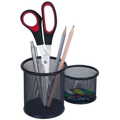 WEDO 65401 Stifteköcher Office (Drahtmetall) 2 Stück, schwarz WEDO 65401 Stifteköcher Office (Drahtmetall) 2 Stück, schwarz