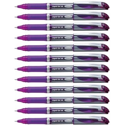 Pentel BL60-V Gel-Tintenroller EnerGel mit Kappe 1,0 mm, 12 Stück, violett Pentel BL60-V Gel-Tintenroller EnerGel mit Kappe 1,0 mm, 12 Stück, violett