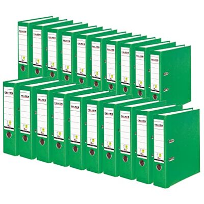 FALKEN 20x PP-Color Kunststoff-Ordner 8 cm breit DIN A4 hellgrün Made in Germany Kunststoffbezug außen Papierbezug innen Vegan FALKEN 20x PP-Color Kunststoff-Ordner 8 cm breit DIN A4 hellgrün Made in Germany Kunststoffbezug außen Papierbezug innen Vegan