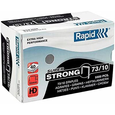 Rapid 24890400 Heftklammern 73/10mm Super Strong, verzinkt, 5000 Stück Rapid 24890400 Heftklammern 73/10mm Super Strong, verzinkt, 5000 Stück