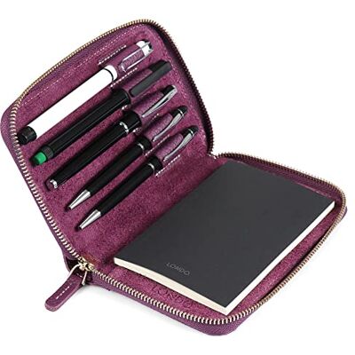 Londo Echtleder Padfolio – Portfolio Ordner mit Bleistifthalter, Notizblock & Reißverschluss für Business, Büro & Reisen Londo Echtleder Padfolio – Portfolio Ordner mit Bleistifthalter, Notizblock & Reißverschluss für Business, Büro & Reisen