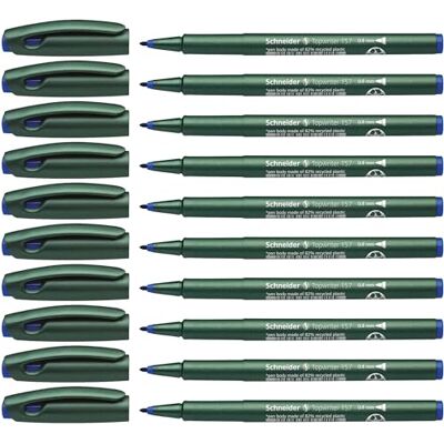 Schneider Topwriter 157 Faserschreiber (0,8 mm) 10er Packung blau Schneider Topwriter 157 Faserschreiber (0,8 mm) 10er Packung blau