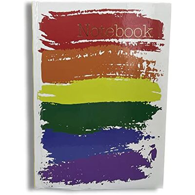 Maturi Notizbuch, A5, Hardcover, Regenbogenfarben mit Goldfolien-Details und glänzender Oberfläche Maturi Notizbuch, A5, Hardcover, Regenbogenfarben mit Goldfolien-Details und glänzender Oberfläche