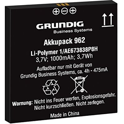 Grundig Akkupack 962 (GCM9620), Ersatzakku Für Digitale Diktiergeräte Der Digta-7-Serie Grundig Akkupack 962 (GCM9620), Ersatzakku Für Digitale Diktiergeräte Der Digta-7-Serie