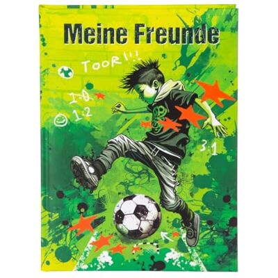 goldbuch 43 133 Freundebuch Stürmer, Freundschaftsbuch DIN A5 mit 84 illustrierte Seiten, für Kita, Hort und Grundschule, für Beste Freunde in der Schulzeit, Kunstdruck Einband mit Fußballer-Motiv goldbuch 43 133 Freundebuch Stürmer, Freundschaftsbuch DIN A5 mit 84 illustrierte Seiten, für Kita, Hort und Grundschule, für Beste Freunde in der Schulzeit, Kunstdruck Einband mit Fußballer-Motiv