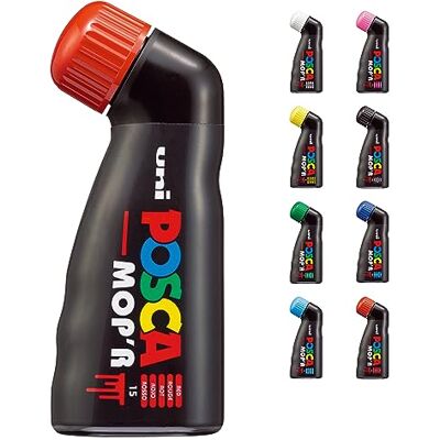 POSCA 183221 Marker MOP´R PCM-22, runde Stempelspitze 3 19 mm, rot, 1 Stück, ergonomische Form POSCA 183221 Marker MOP´R PCM-22, runde Stempelspitze 3 19 mm, rot, 1 Stück, ergonomische Form