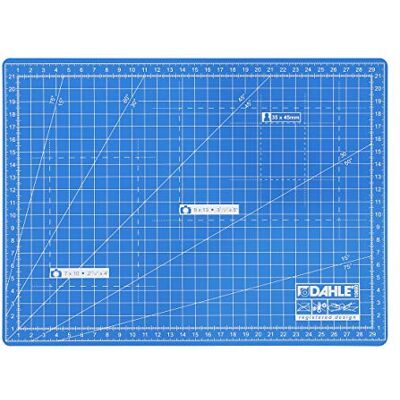Dahle Schneidematte A4 (22 x 30 cm, selbstheilend, beidseitig nutzbar, mit Raster) blau Dahle Schneidematte A4 (22 x 30 cm, selbstheilend, beidseitig nutzbar, mit Raster) blau