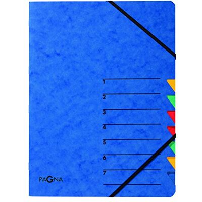 Pagna Ordnungsmappe Easy (Sammelmappe, 7 Fächer, 1-7) blau Pagna Ordnungsmappe Easy (Sammelmappe, 7 Fächer, 1-7) blau