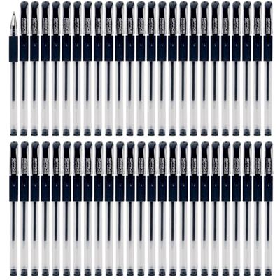 OFFICER PRODUCTS Gelkugelschreiber Kugelschreiber / 50 Stück (50er Pack) /Geltinte/Schwarz/Kugeldurchmesser: 0,5 mm/Gelstifte Gelschreiber/Wasserfeste und Nicht Verblassende Tinte/Gummigriff OFFICER PRODUCTS Gelkugelschreiber Kugelschreiber / 50 Stück (50er Pack) /Geltinte/Schwarz/Kugeldurchmesser: 0,5 mm/Gelstifte Gelschreiber/Wasserfeste und Nicht Verblassende Tinte/Gummigriff