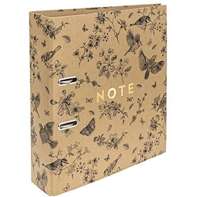 Interdruk Lever Arch File A4 75 mm Natural Brown Kraft Birds Interdruk Lever Arch File A4 75 mm Natural Brown Kraft Birds